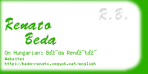 renato beda business card